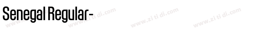 Senegal Regular字体转换